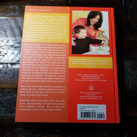 Yum-O Rachael Ray The Family Cookbook Hardcover Cooking/Recipes/Kids/Parents - Picture 3 of 3